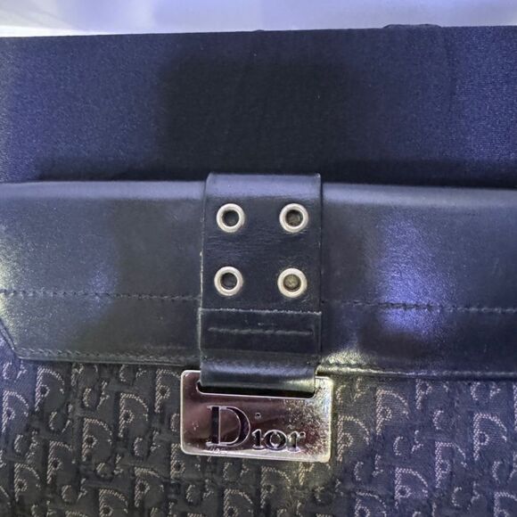 Christian Dior Black John Galliano Oblique Monogram Logo Canvas Wallet RARE!!! - Picture 11 of 11